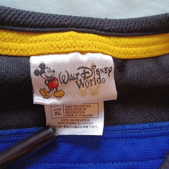 1990s Y2K Disney Donald's Destroyers Hockey Jersey Adult XL Donald Duck - Picture 10 of 16